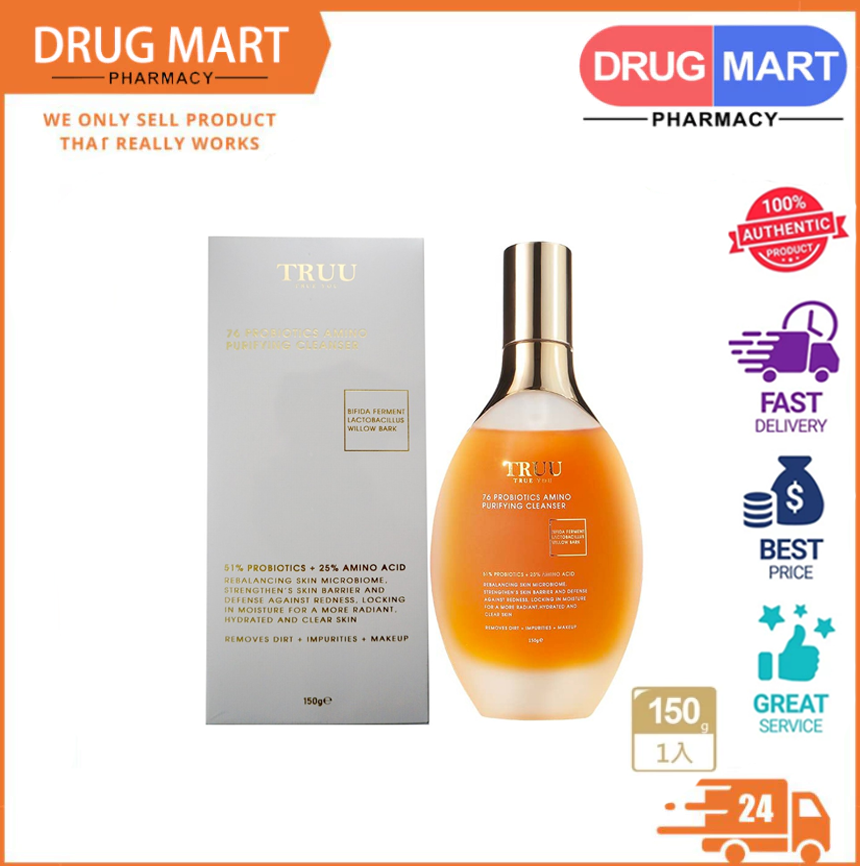 100% Ori大马现货🔥TRUU 76 Probiotics Amino Purifying Cleanser 150g Truu 童 76酵母胺基酸淨膚潔顏露