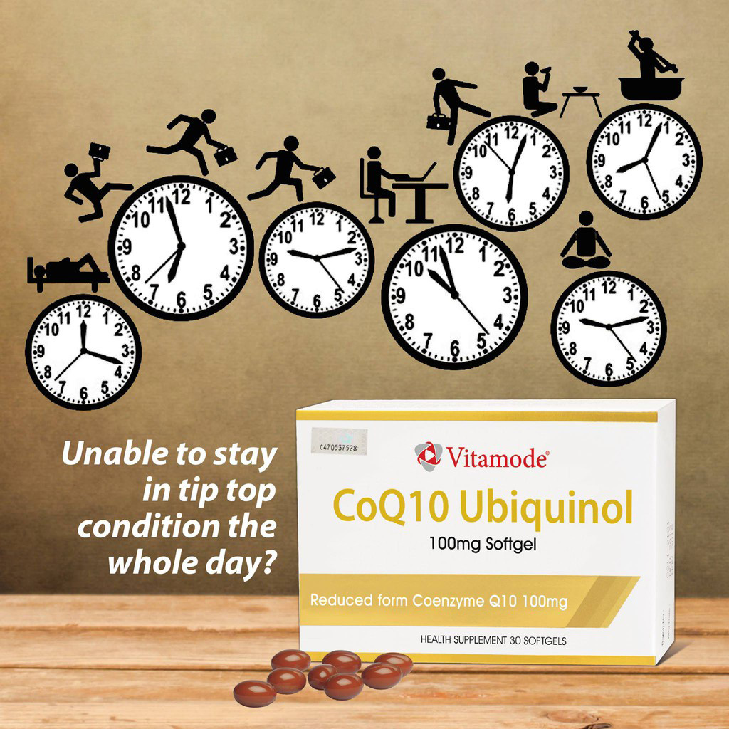 Vitamode CoQ10 Ubiquinol 60 Capsules | Boost Energy, Heart Health & Cellular Protection