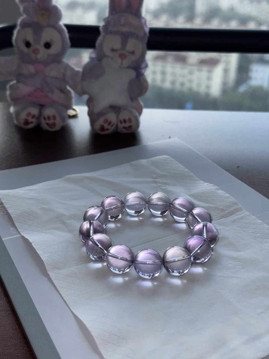 Lavender Amethyst Single-Strand Bracelet