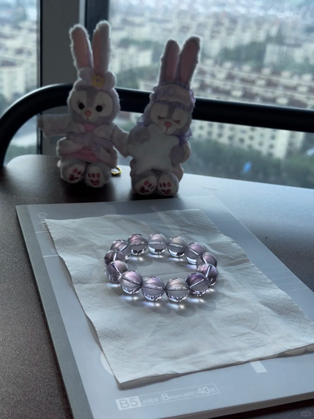 Lavender Amethyst Single-Strand Bracelet