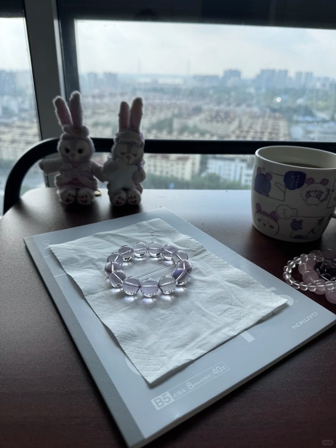 Lavender Amethyst Single-Strand Bracelet