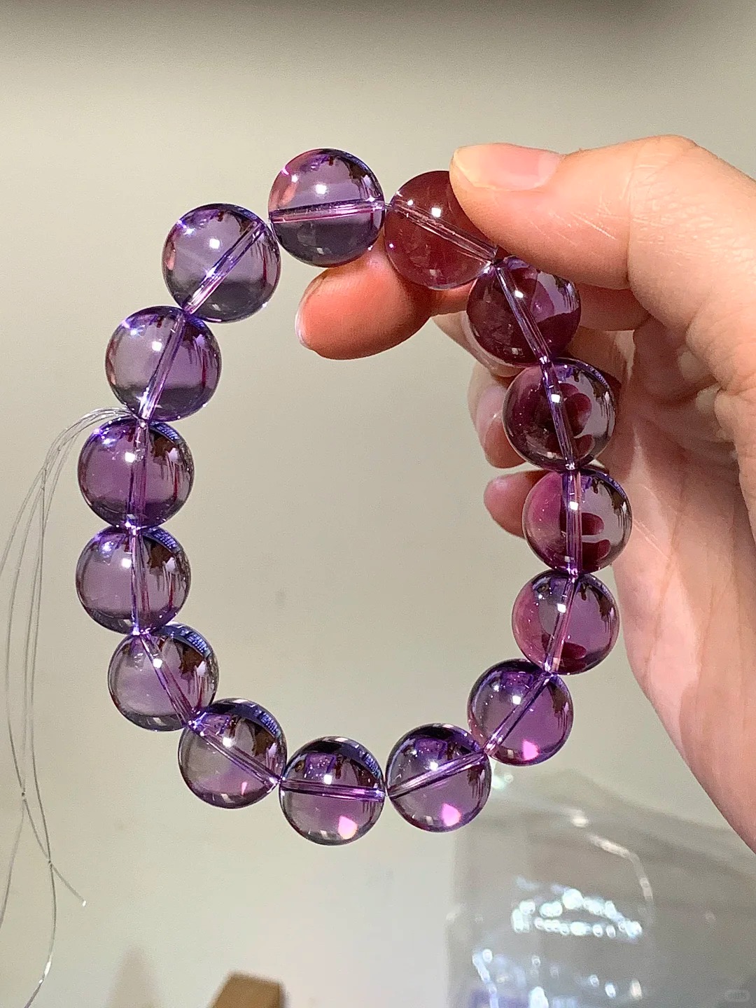 Gradient-Tone Amethyst Single-Strand Bracelet