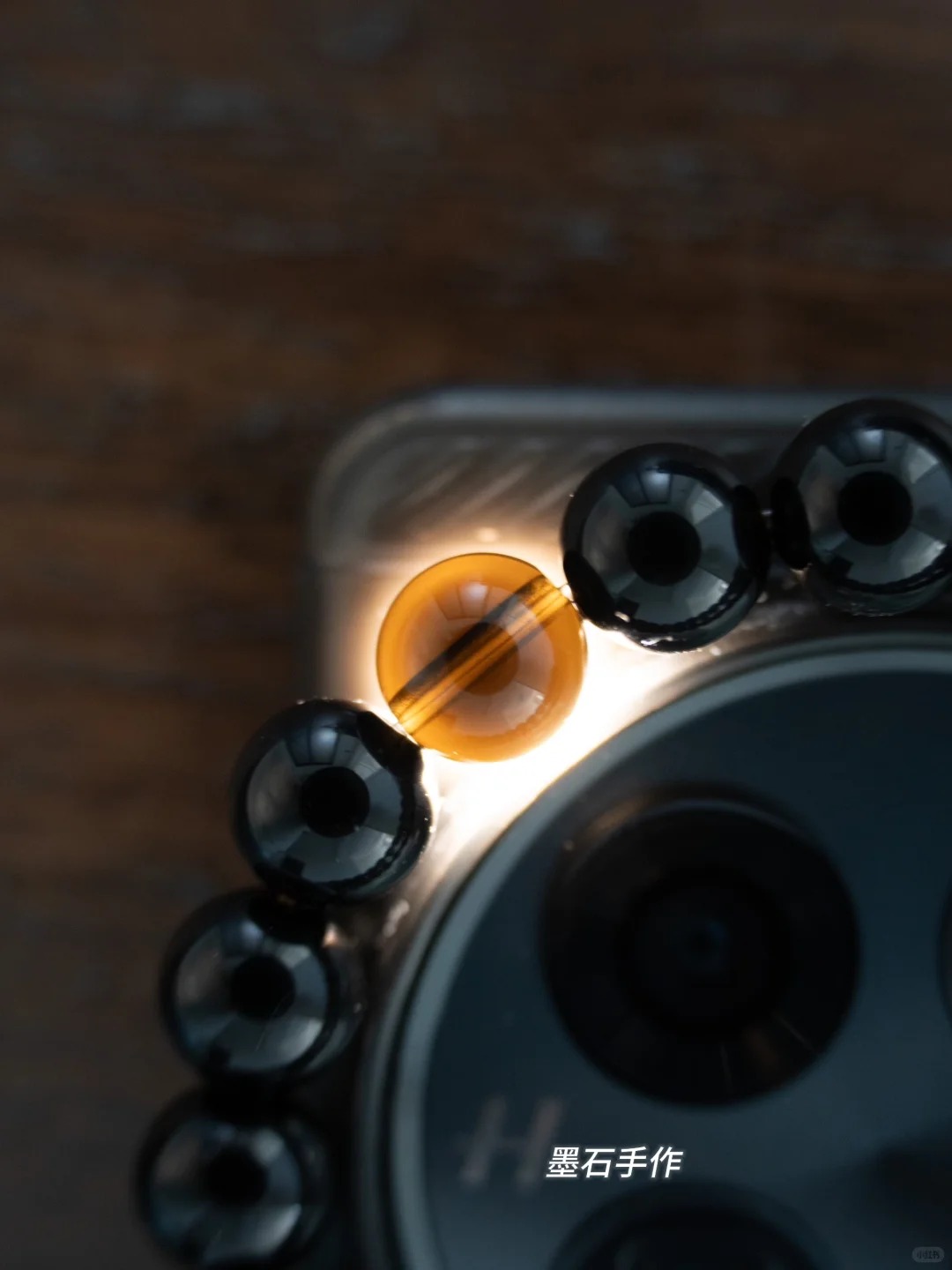 Moshi Handmade Black Onyx & Tiger's Eye Bracelet