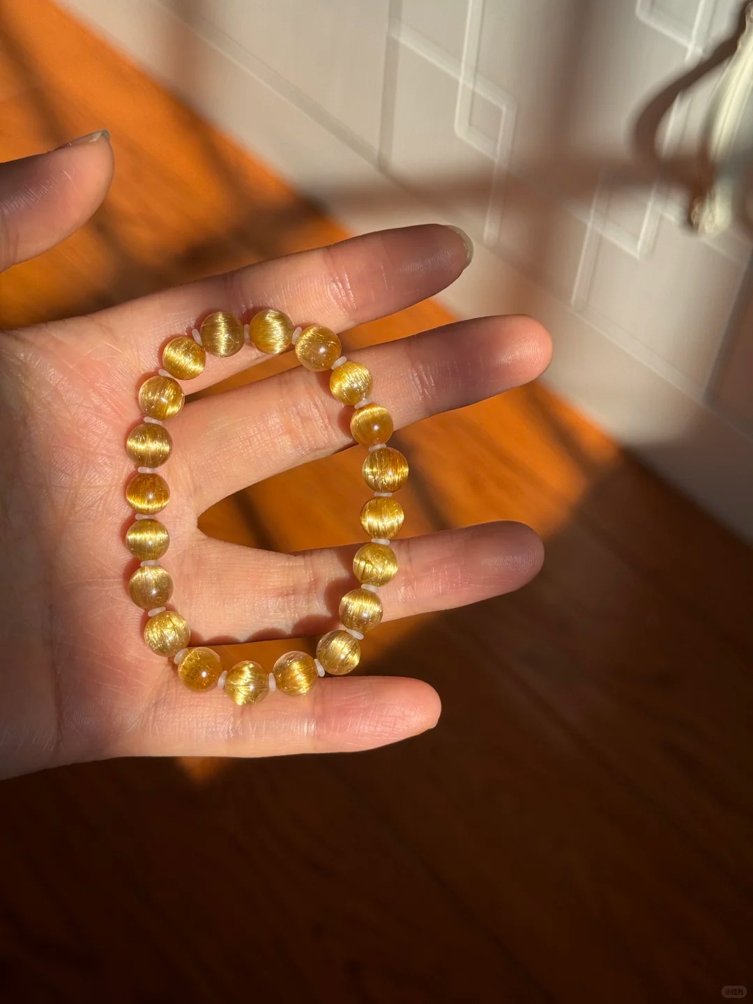 [Smooth-Rutilated Compact Style] Natural Rutilated Quartz Multi-Wrap Bracelet | Dense Gold Silk Crystal Fortune-Bringing Daily Decorative Handpiece