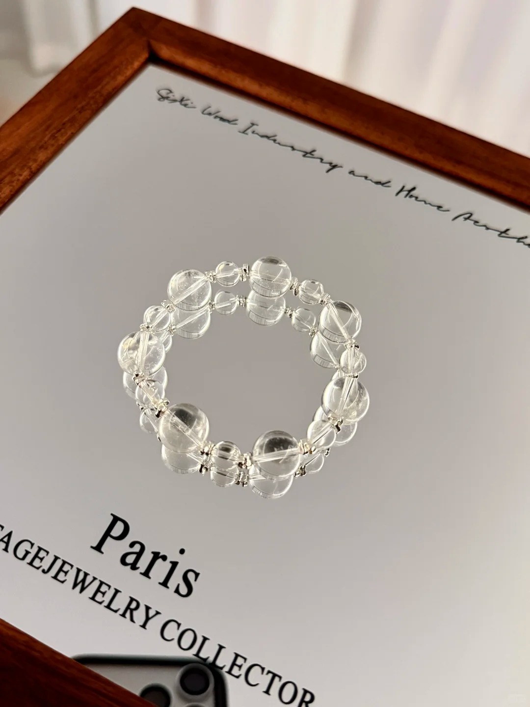 Clear Quartz Bracelet with Silver Accents & Mixed Beads