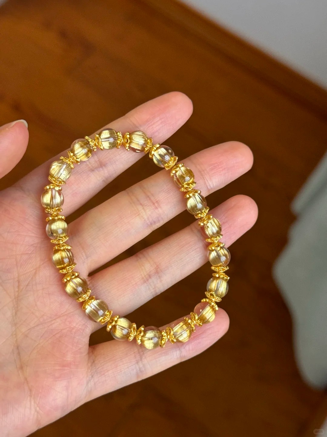 With Gilt Carved Accessories Light Luxury Single-Wrap Bracelet | Fortune-Bringing Decorative Curio Bracelet