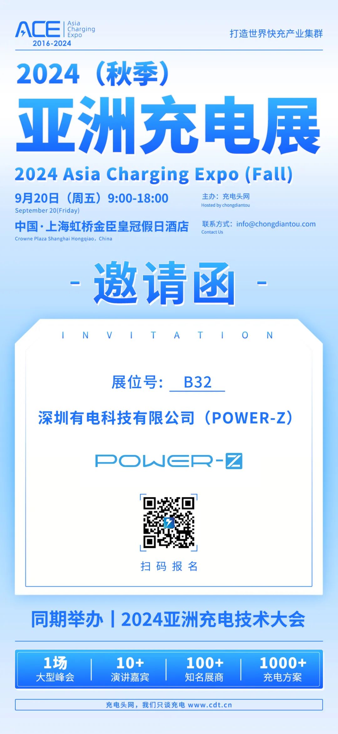 POWER-Z 参展 2024 (秋季)亚洲充电展,上海见-POWER-Z
