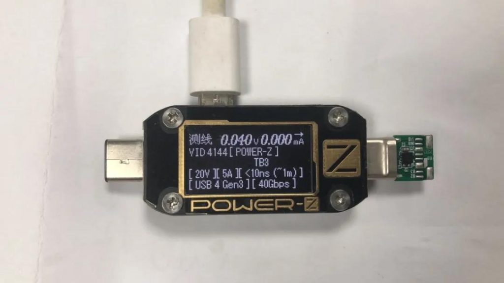 ChargerLAB POWER-Z KM001C最新固件能检测USB4了-POWER-Z