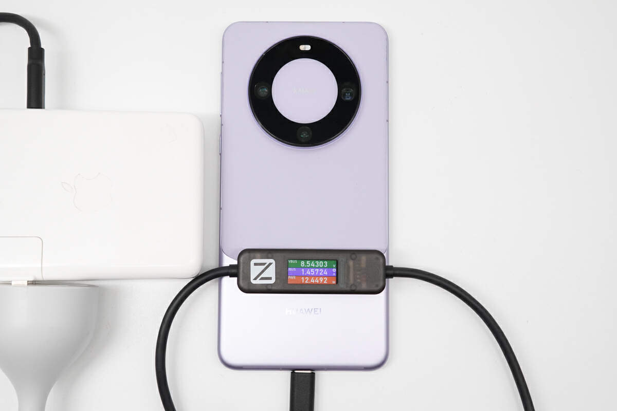 POWER-Z AK001 数显线让华为Mate60 Pro快充看得见-POWER-Z