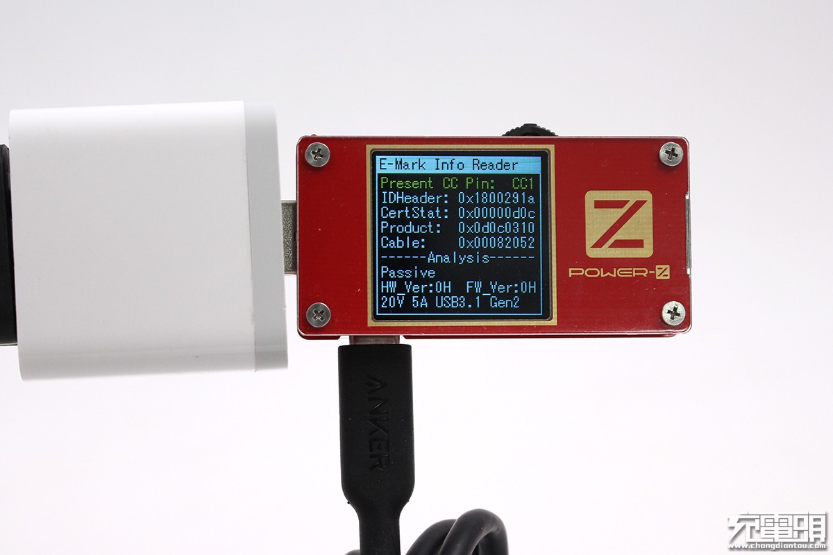 ChargerLAB POWER-Z KT001使用小技巧:一键检测E-Marker线缆-POWER-Z