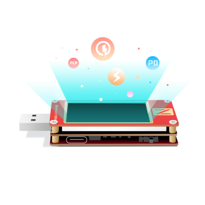 ChargerLAB POWER-Z USB PD电压诱骗仪表 KT002 充电头网测试仪