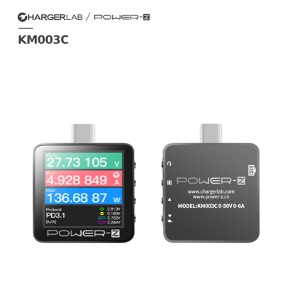 ChargerLAB POWER-Z 240W PD3.1融合快充协议测试仪KM003C功率计