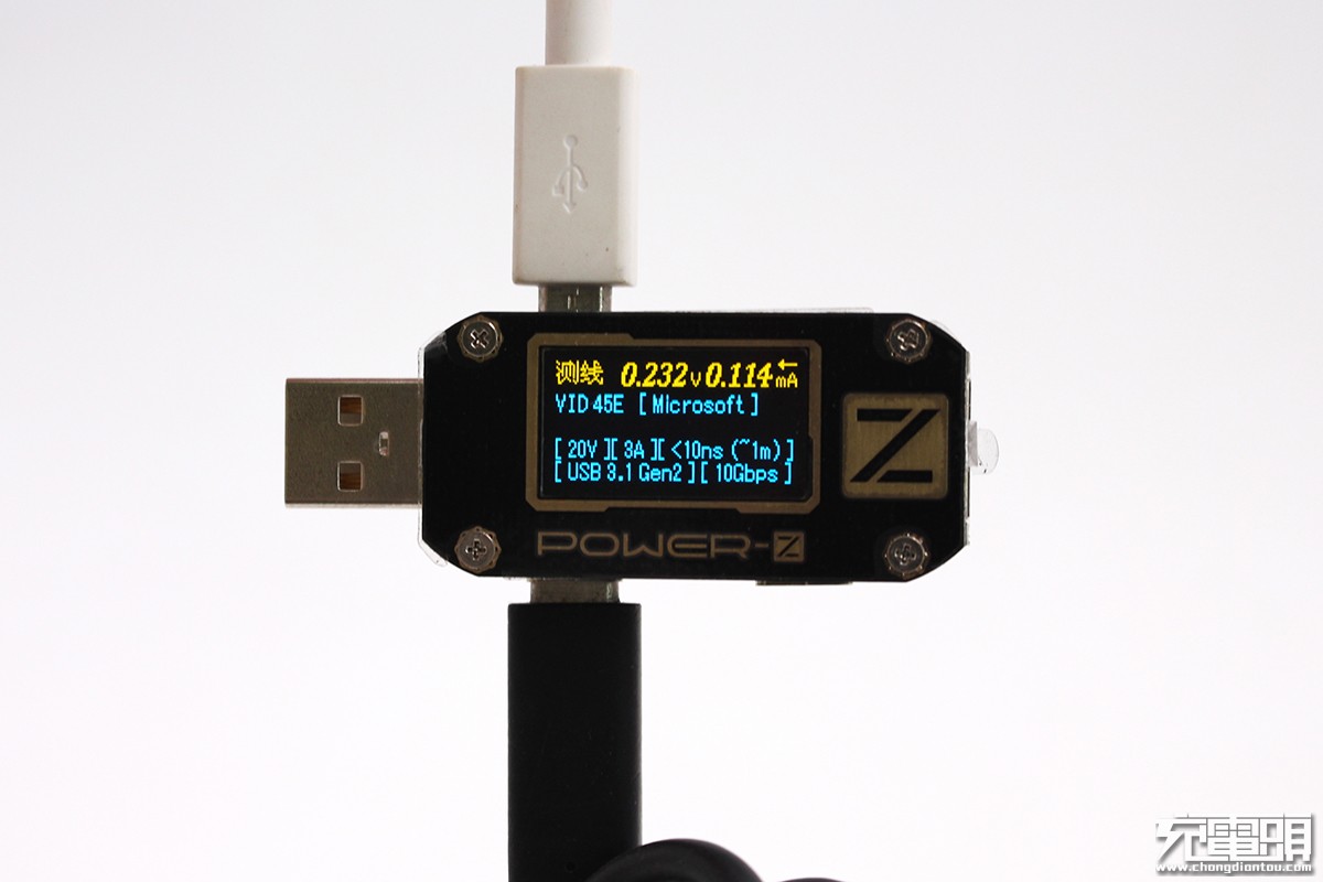 ChargerLAB POWER-Z KM001系列使用技巧：一键检测E-Marker线缆与雷电线缆-POWER-Z