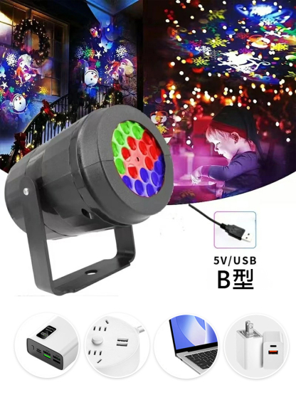 LED節能燈 多彩聖誕氛圍場景