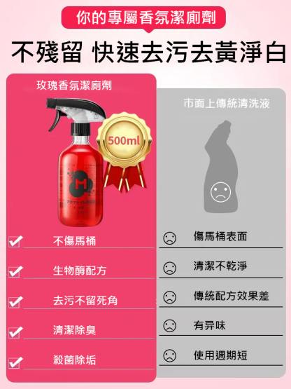 抖音爆款玫瑰香氛潔廁劑