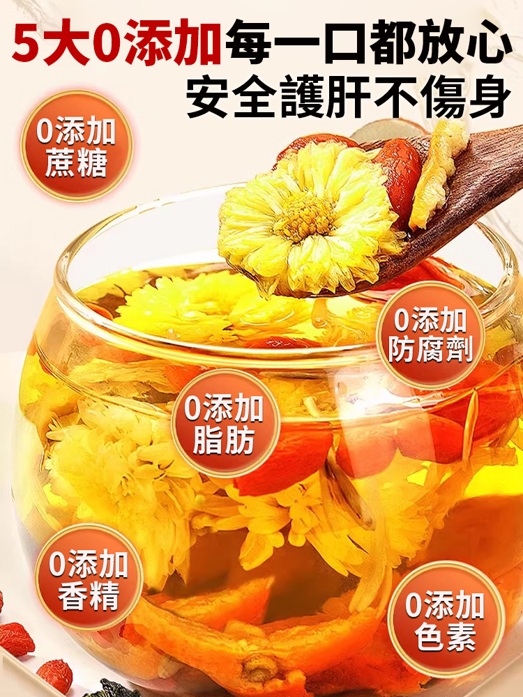 【養肝護命】人參黃耆菊花枸杞茶