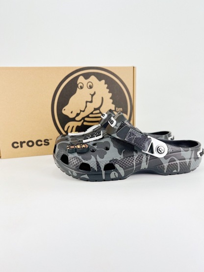 Bape x crocs classic clog 聯名拖鞋