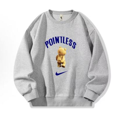 背影小熊圓領衛衣