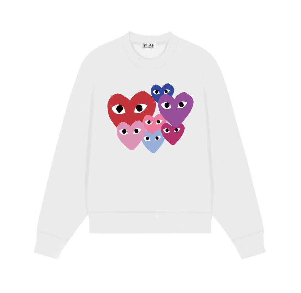 愛心印花秋冬季長袖