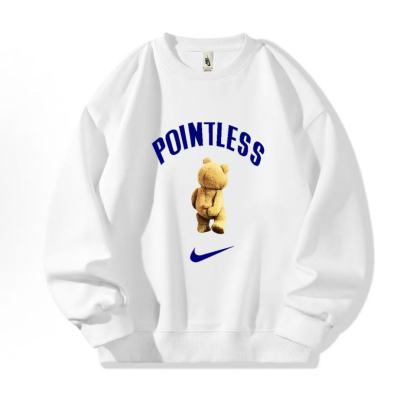 背影小熊圓領衛衣