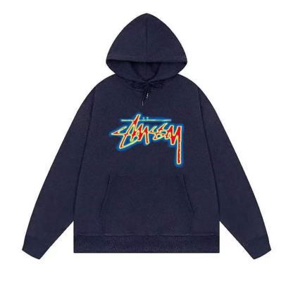 印花工藝套頭連帽衛衣