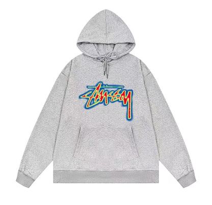 印花工藝套頭連帽衛衣