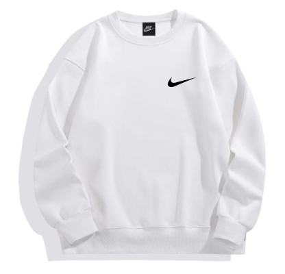 美式夕陽椰樹冬季加絨圓領衛衣