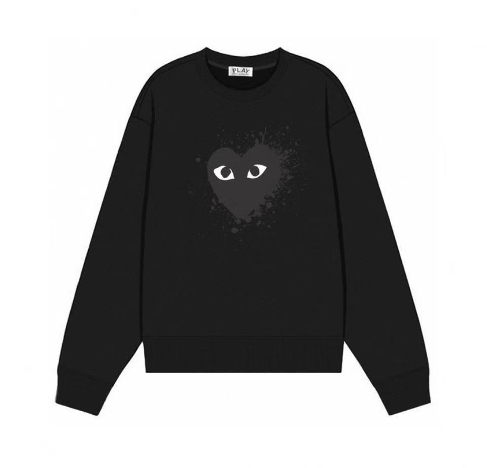 潑墨愛心印花秋冬季長袖