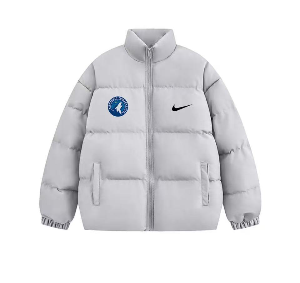 森林狼隊訓練服羽絨面包服