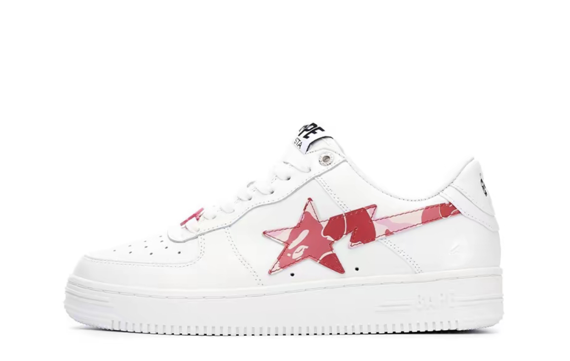 A BATHING APE ABC Camo BAPE STA 皮革 圓頭系帶 低幫 時尚板鞋 男女款 三色
