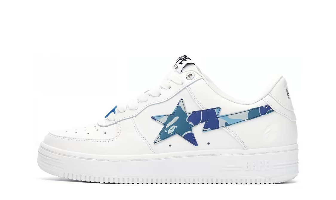 A BATHING APE ABC Camo BAPE STA 皮革 圓頭系帶 低幫 時尚板鞋 男女款 三色