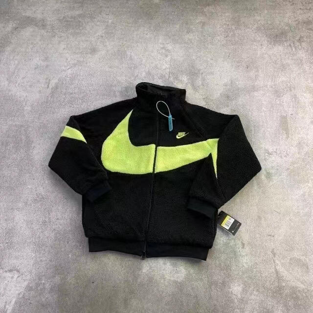 Nike Big Swoosh 雙面耐克加絨搖粒絨舒適保暖拉鍊長袖夾克外套 