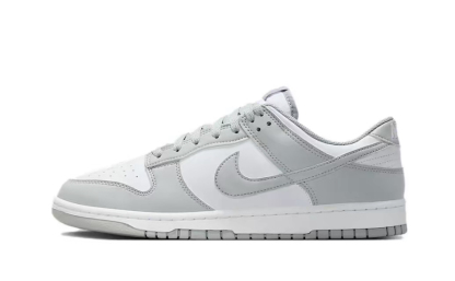 Nike Dunk Retro "Grey Fog" 牛皮革 復古 耐磨 低幫 板鞋 男女同款 灰白
