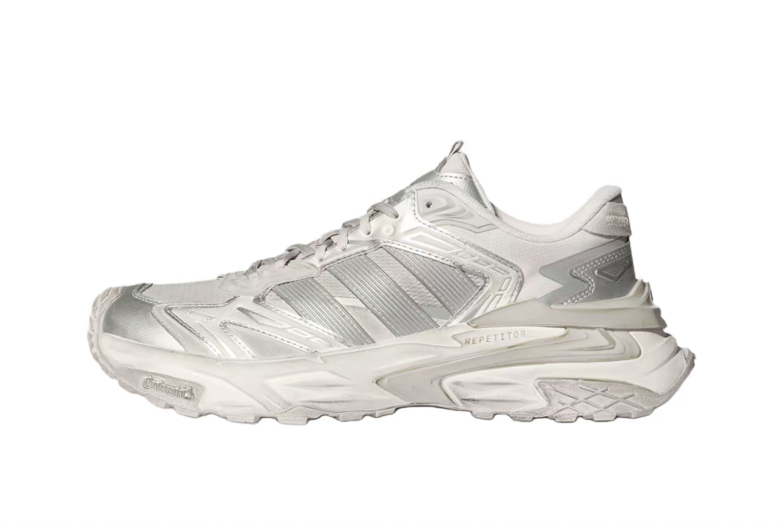 adidas XLG STORM EDGE 復古運動休閒老爹鞋 男女同款 淺灰