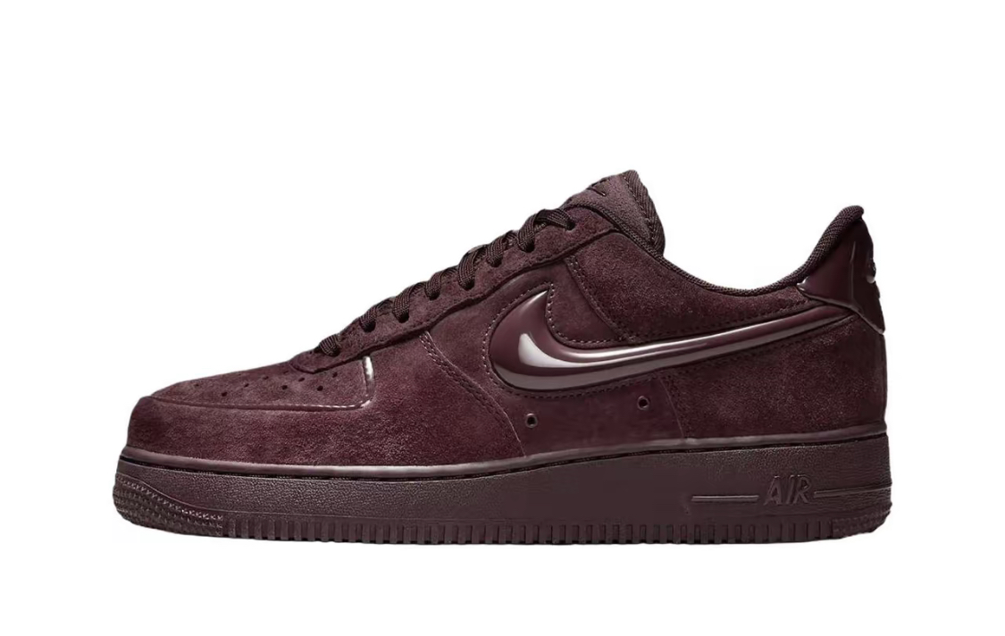Nike Air Force 1 皮革 酒紅麂皮