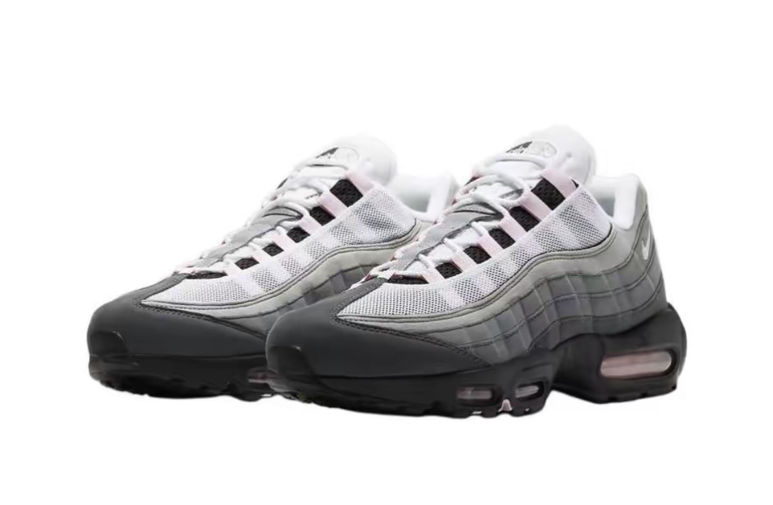 [Copy]Nike Air Max 95 舒適輕盈耐磨 低幫跑步鞋 男女同款  灰粉