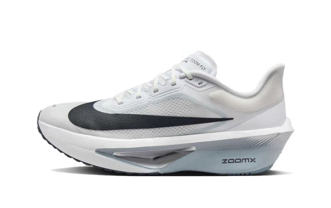 Nike Zoom Fly 6白黑碳板 休閒馬拉松競速跑步鞋 