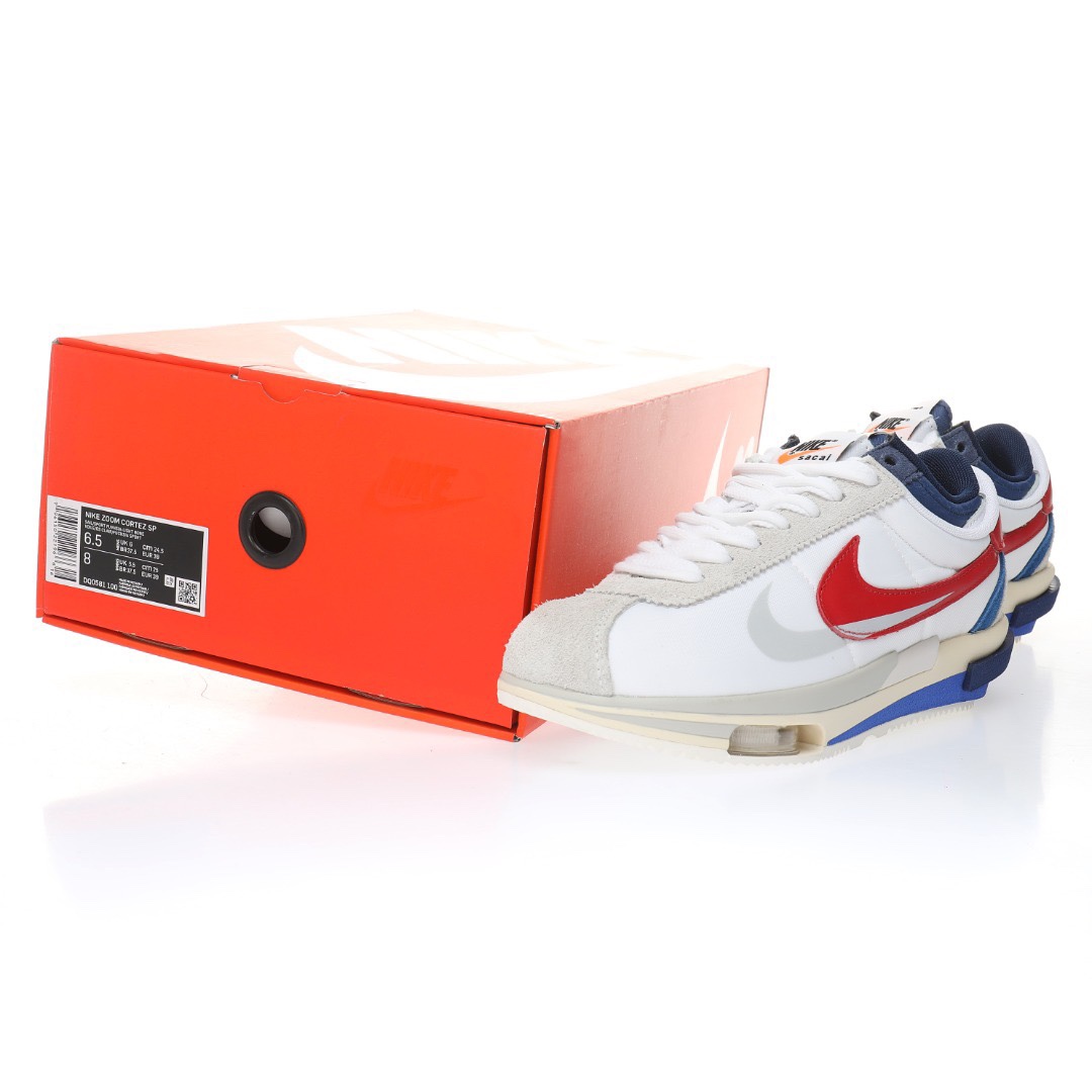 Sacai x Nike Air Zoom Cortez SP 4.0"Grey White"4.0