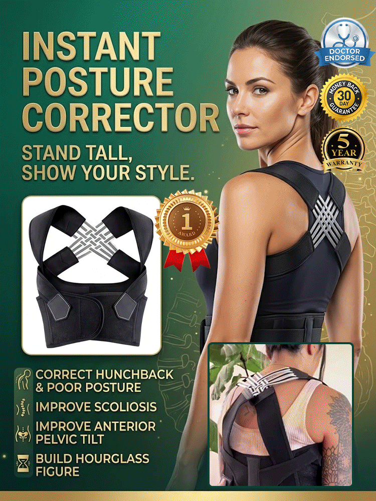 🦴👵 Muscle-Friendly Senior Posture Corrector, Abolishes rigid & restrictive traditional braces 💯, gently activates natural waist and back muscles 💪
