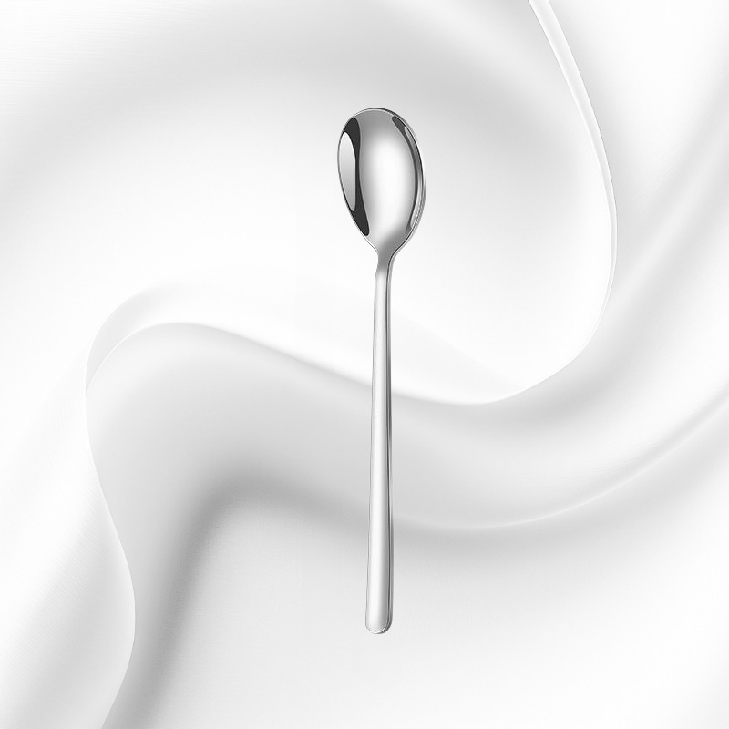 Household 304 Stainless Steel Eating Spoon, Durable Thickened Design