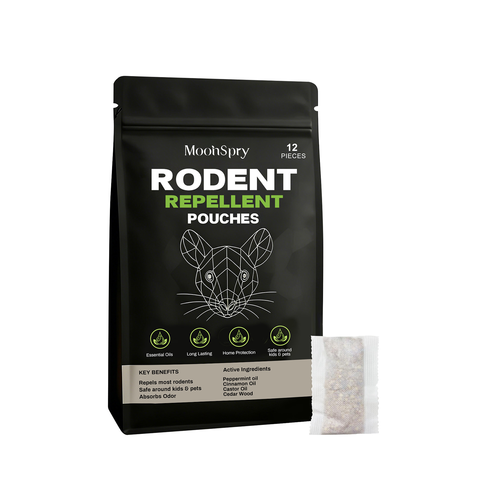 🌿Mouse Repellent Sachet🐭 | Exquisitely made of 100% natural ingredients including castor oil, cedarwood, mint and cinnamon, repel mice right after placement.