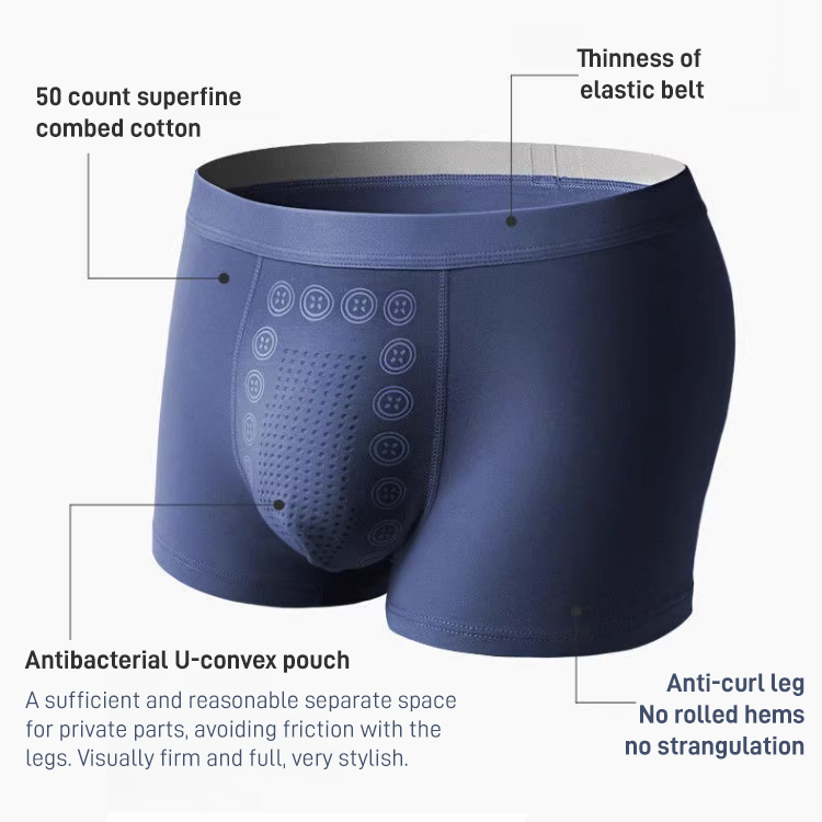 Tourmaline Magnetic Therapy Underwear – Say Goodbye to Men’s Health Troubles! 95% Antibacterial Rate + Breathable & Non-Stuffy! 😊