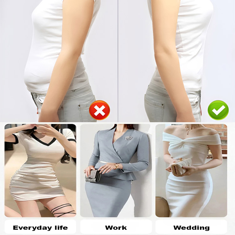 🩲 Women's exclusive shaping underwear adopts hyaluronic acid skin-nourishing fabric 💧. The double-layer compression design easily hides excess belly fat, ultra-thin and seamless, fits closely without tight binding.