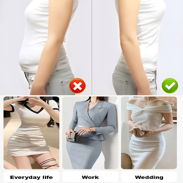 🩲 Women's exclusive shaping underwear adopts hyaluronic acid skin-nourishing fabric 💧. The double-layer compression design easily hides excess belly fat, ultra-thin and seamless, fits closely without tight binding.