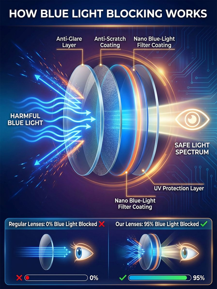 🕶️Smart Auto Focus Glasses | No need to change glasses often! One pair brings ultra-clear vision for near and far. No eye exam required, 0.1s fast focusing, blue light blocking and photochromic discoloration✨