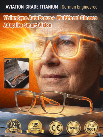 🕶️Smart Auto Focus Glasses | No need to change glasses often! One pair brings ultra-clear vision for near and far. No eye exam required, 0.1s fast focusing, blue light blocking and photochromic discoloration✨
