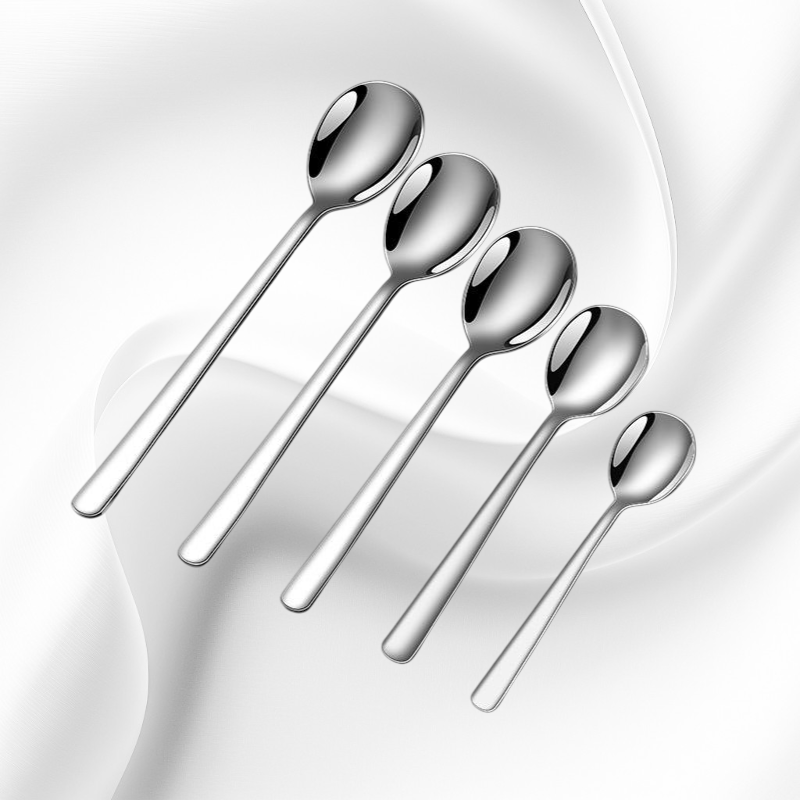 Household 304 Stainless Steel Eating Spoon, Durable Thickened Design