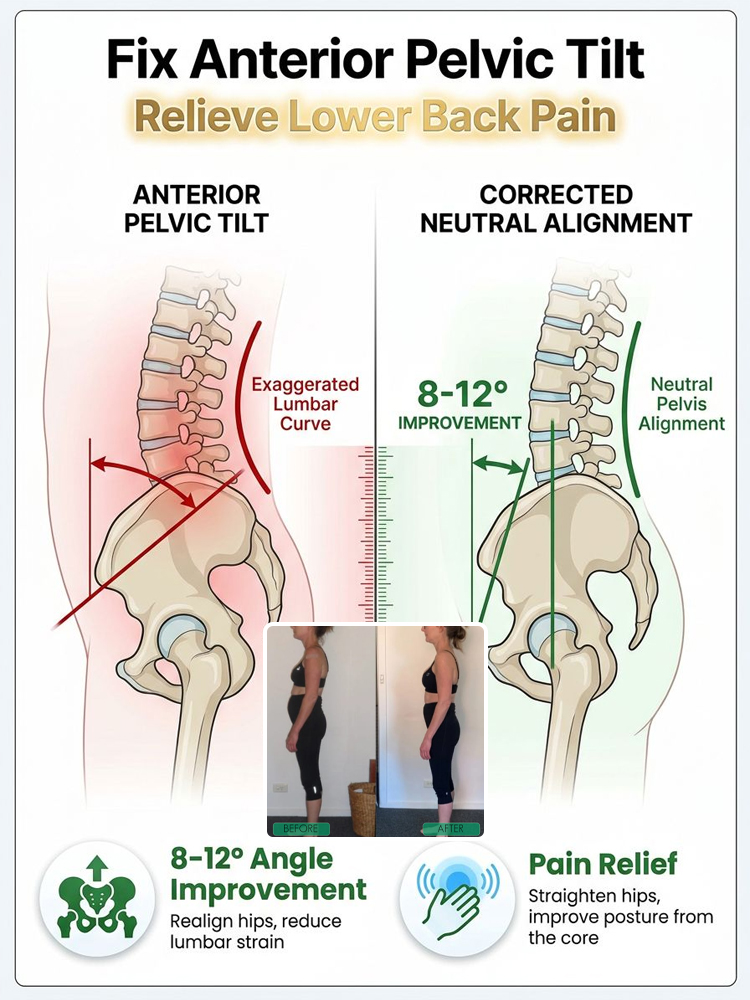 🦴👵 Muscle-Friendly Senior Posture Corrector, Abolishes rigid & restrictive traditional braces 💯, gently activates natural waist and back muscles 💪