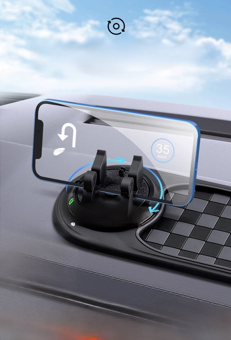 ที่วางโทรศัพท์อเนกประสงค์พร้อมแผ่นกันลื่น ออกแบบมาเฉพาะสำหรับรถยนต์