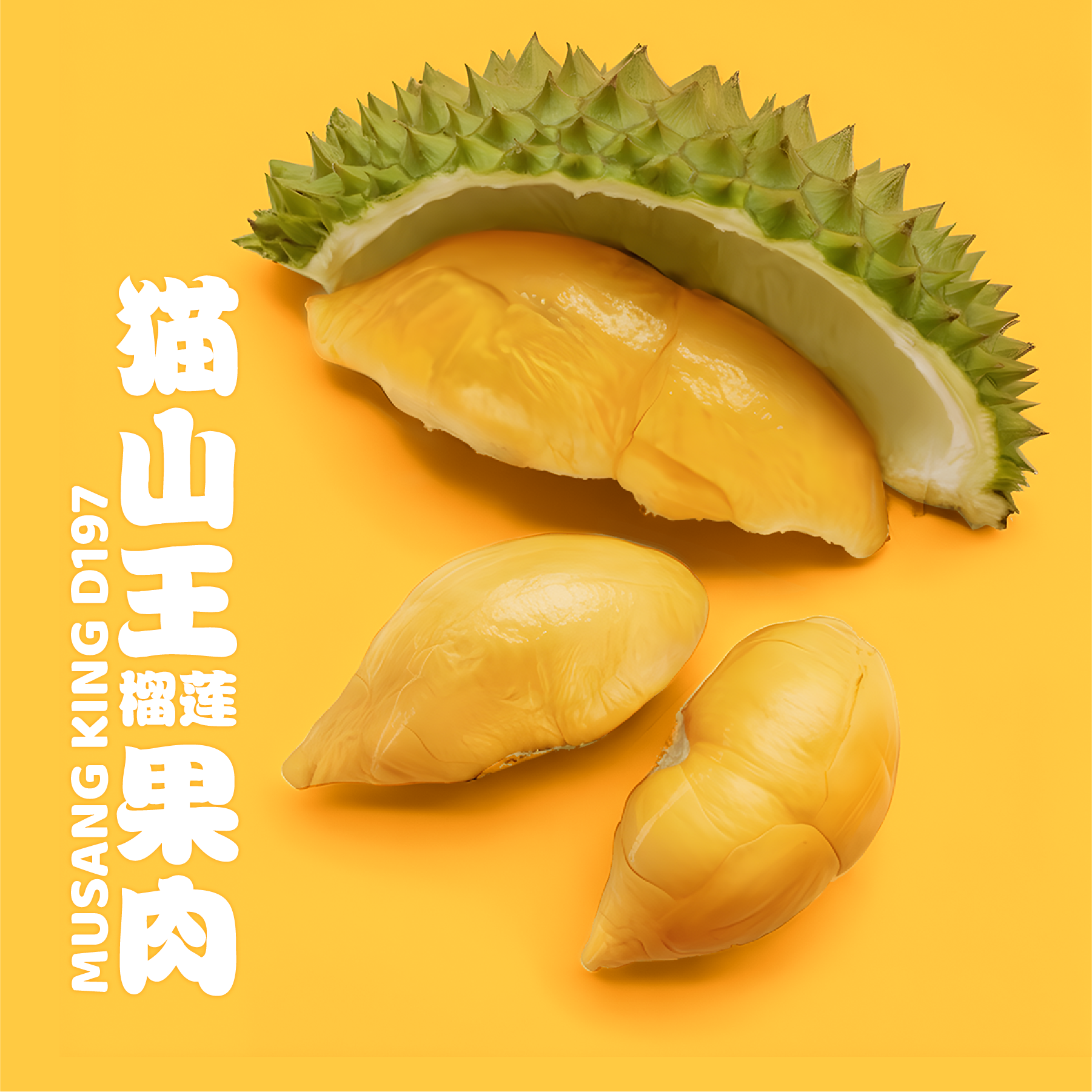 D197 猫山王 ◦ Musang King 【榴莲果肉/Durian Pulp】